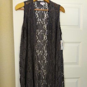 LuLaRoe Gray Lace Joy